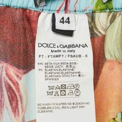 Pre Owned Dolce & Gabbana Multicolor Vegetable and Vehicle Print Pajama Top and Pants Set L/M
