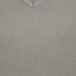 Pre Owned Dolce & Gabbana Underwear Grey Cotton V Neck Short Sleeve T-Shirt L