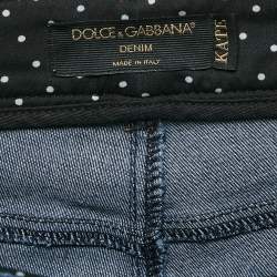 Pre Owned Dolce & Gabbana Navy Blue Denim Kate Jeans M
