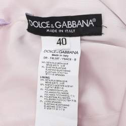 Pre Owned Dolce & Gabbana Multicolor Floral Print Silk Blend Maxi Dress S