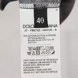 Pre Owned Dolce & Gabbana Black DGCOOL Print Jersey Sleeveless T-Shirt S