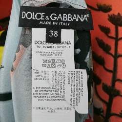 Dolce & Gabbana Multicolor Capri Print Silk Top S