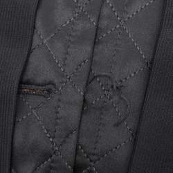 Pre Owned Dolce & Gabbana Black Wool Fur Jacket M