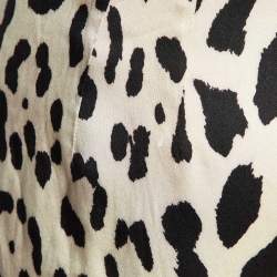 Dolce & Gabbana Leopard Print Silk Satin Maxi Skirt L