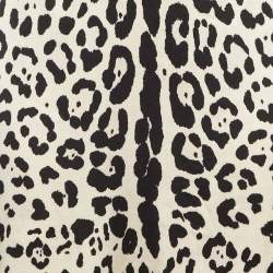 Dolce & Gabbana Leopard Print Silk Satin Maxi Skirt L