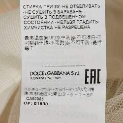 Dolce & Gabbana Iridescent Synthetic Fringed Mini Skirt M