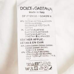 Pre Owned Dolce & Gabbana White Denim High-Waist Jeans M Waist 26"