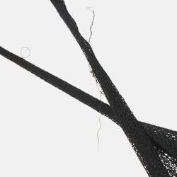 مملوكة مسبقًا Dolce & Gabbana Black Stretch Tulle Ruched Bustier Dress XL