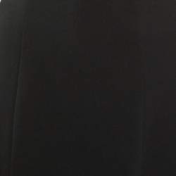 Pre Owned Dolce & Gabbana Black Crepe Flared Midi Skirt L