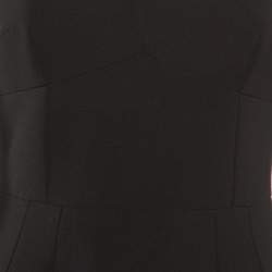 مملوكة مسب�قًا Dolce & Gabbana Black Wool Crepe Paneled Midi Dress M
