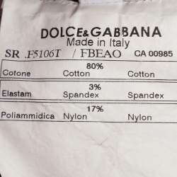 Pre Owned Dolce & Gabbana Purple/Navy Blue Stripe Cotton Blend Shirt L