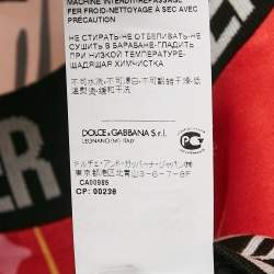 مملوكة مسبقًا Dolce & Gabbana Multicolor Printed Satin Crop Top S
