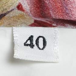 مملوكة مسبقًا Dolce & Gabbana White Floral Print Jacquard Mini Skirt S