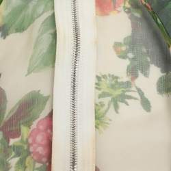 Pre Owned Dolce & Gabbana Multicolor Slilk Blend Floral Sheath Midi Dress M