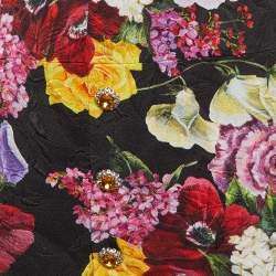 مملوكة مسبقًا Dolce & Gabbana Multicolor Floral Jacquard Mini Skirt M