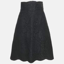 Dolce & Gabbana Black Lace Pencil Skirt M