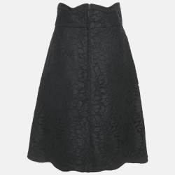 Dolce & Gabbana Black Lace Pencil Skirt M