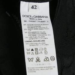 Dolce & Gabbana Black Lace Pencil Skirt M