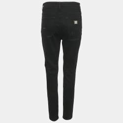 Dolce & Gabbana Black Ripped Denim Skinny Jeans M Waist 29"