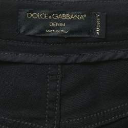 Dolce & Gabbana Black Ripped Denim Skinny Jeans M Waist 29"