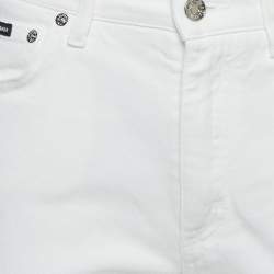 Dolce & Gabbana White Denim Audrey Jeans M Waist 28" 