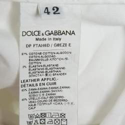 Dolce & Gabbana White Denim Audrey Jeans M Waist 28" 