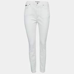 Dolce & Gabbana White Denim Audrey Jeans M Waist 28" 