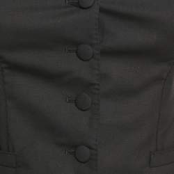 Dolce & Gabbana Black Wool Waist Coat XS