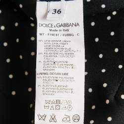 Dolce & Gabbana Black Wool Waist Coat XS