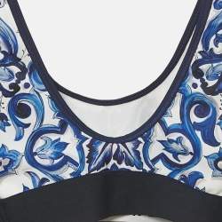 Dolce & Gabbana Blue Majolica Print Jersey Tracksuit S