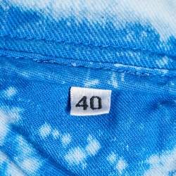 Dolce & Gabbana White/Blue Tie-Dye Denim Jeans M Waist 28" 