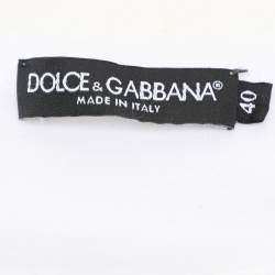 Pre Owned Dolce & Gabbana White Cotton Logo Print T-Shirt S