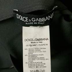 Pre Owned Dolce & Gabbana x Kim Grey Jersey Off-Shoulder Maxi Dress M