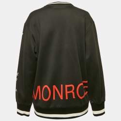 Dolce & Gabbana Black Marilyn Monroe Print Cotton Oversized Sweatshirt S