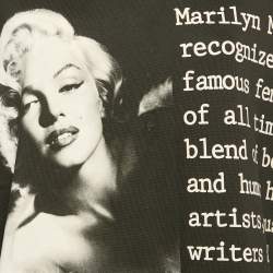 Dolce & Gabbana Black Marilyn Monroe Print Cotton Oversized Sweatshirt S