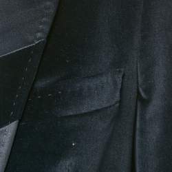 Dolce & Gabbana Blue Velvet Tailored Blazer S
