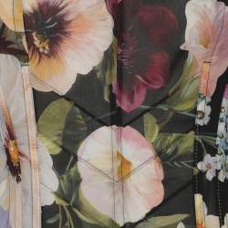 Pre Owned Dolce & Gabbana Multicolor Floral Print Silk Blouse S