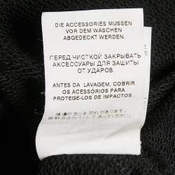 Dolce & Gabbana Black Rose Print Cotton Sweatshirt XXS