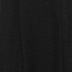 Dolce & Gabbana Black Tweed Maxi Skirt M