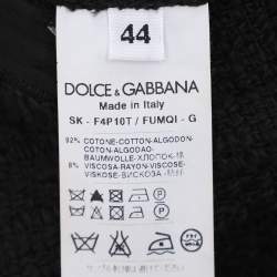 Dolce & Gabbana Black Tweed Maxi Skirt M