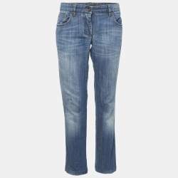 Dolce & Gabbana Blue Faded Denim Jeans M Waist 32"