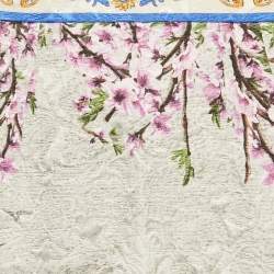 Dolce & Gabbana Grey Floral Jacquard Midi Skirt S