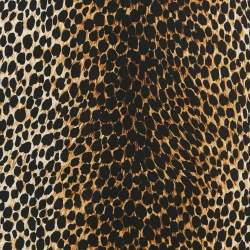 Dolce & Gabbana Brown Animal Print Crepe Midi Skirt L