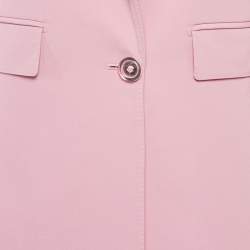 Dolce & Gabbana Pink Gabardine Tailored Blazer XS