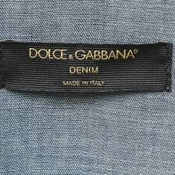 Dolce & Gabbana Blue Denim Button Front Shirt S