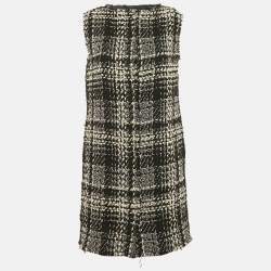 Dolce & Gabbana Black Tweed Shift Dress M