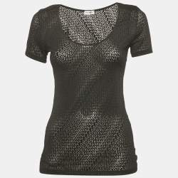 Dolce & Gabbana Underwear Black Monogram Jersey Top L
