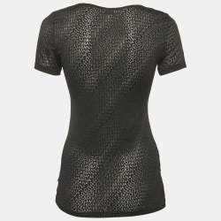 Dolce & Gabbana Underwear Black Monogram Jersey Top L