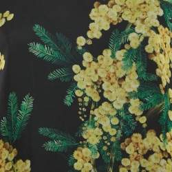 Dolce & Gabbana Black Floral Print Long Sleeve Blouse M