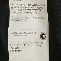 Dolce & Gabbana Black Floral Print Long Sleeve Blouse M